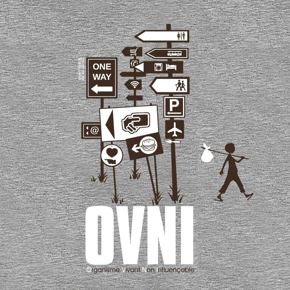 Visuel OVNI sur t-shirt bio